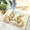 thumbnail image 6 of Easter Door Mat Easter Bathroom Rug Spring Bunny Egg Bath Mat Cute Rabbit Soft Absorbent Tufted Easter Bath Rugs Non Slip Washable for Bathroom Bedroom Living Room Spring Home Decor 1PC 23.6"x15.7", 6 of 6