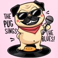 thumbnail image 3 of CafePress - The Pug Sings The Blues Kids T Shirt - Light Classic Kids Graphic, Short Sleeve T-Shirt, Sizes XS-XL, 3 of 4