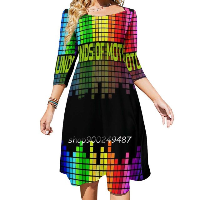 Vestido retro de cuello cuadrado de 2T con sonido de Motown Jazz Northern Soul, nuevo vestido elegante de talla grande para mujer, vestido ajustado a la cintura Motown