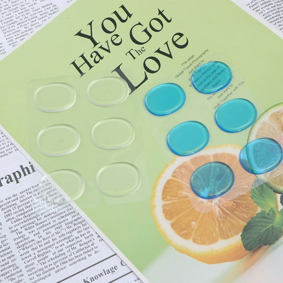 Raindrops 12Pcs Drum Dampening Gel Pads Assorted Colors Self Adhesive Silicone Drum and Percussion Mufflers