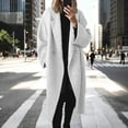 thumbnail image 6 of VERTEX&KAIBIN Women's Winter Long Sleeve Notch Lapel Long Trench Coat, 6 of 9
