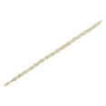 thumbnail image 5 of 10k Yellow Gold-Plated Sterling Silver 1ct TDW Diamond Floral Cluster Link Bracelet (H-I, I3), 5 of 7