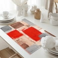 thumbnail image 5 of Abstract Vintage Placemats Set of 4, Art Oil Painting Texture Table Mats Washable Heat-Resistant Non-Slip Place Mats for Kitchen Dinner Table Indoor Outdoor Decor,13x19 Inch Red Brown Gray, 5 of 9