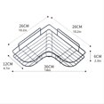 thumbnail image 3 of 1pc Wall Mounted Bathroom Shelf, Shower Caddy Rack, No Punching Triangle Storage Rack For Bathroom Kitchen, Bathroom Accessories, 3 of 4