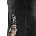 thumbnail image 4 of JIKNTTR Womens High Waist Polka Dot Pleated Skirt Fashion High Waist Ripped Destroyed Bodycon Street Style Denim Skirt Ruffle Hem Flowy A Line Short Skirt, 4 of 5