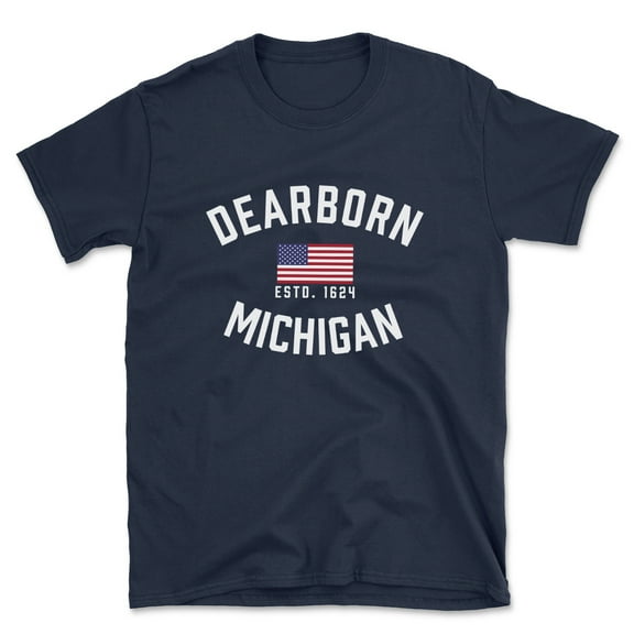 Dearborn Michigan Patriot Men's Cotton T-Shirt
