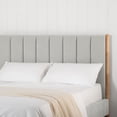 thumbnail image 3 of CHITA Full Size Upholstered Platform Bed Frame with Headboard,Grey, 3 of 8