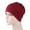 Wine Red, variant on SPRING PARK Muslim Women Hijab Hair Loss Turban Pleated Beanie Head Scarf Wrap Chemo Cap Hat