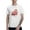 White, variant on Pink Flamingo Men's T-Shirt Cotton 100% Summer Tops Fashion Casual Pink Flamingo Short Sleeves for Men Women Round Collar Top Tees