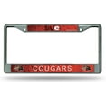 thumbnail image 4 of Southern Illinois SIUE Edwardsville Cougars Chrome Metal License Plate Frame - Set of 2 Frames, 4 of 6