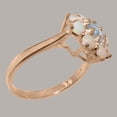 thumbnail image 3 of LBG British Made 14k Rose Gold Natural Aquamarine & Opal Womens Statement Ring - 33 size options - Size 5, 3 of 6