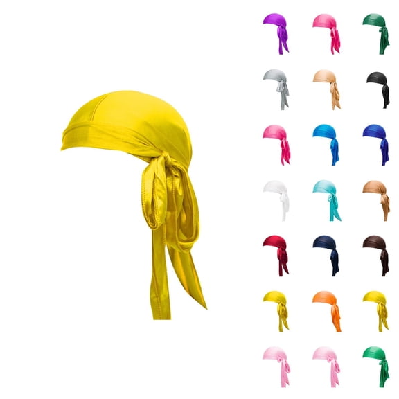 Kids Solar Fan Bucket Hat - Cooling UV Protection Hat for Outdoor Activities Silky Durag Multi Colour Options | Silk Du Rags For Men & Women | For Waves Braids & Locs