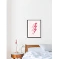 thumbnail image 5 of HAUS AND HUES Duo Pink Lightning Poster Lightning Bolt Poster for Trendy Pink Room Decor Aesthetic, Pink Poster Aesthetic, Dorm Posters for College Girls Wall Prints Aesthetic UNFRAMED 12” x 16”, 5 of 6