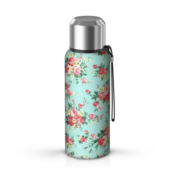 20 Oz Pioneer Flower Coffee Tumbler Double Wall Insulated Stainless Steel Water Bottle | Metal Reusable Thermoses Flask with Cup Cap | Leak & Sweat Proof with Anti-Dust Lid