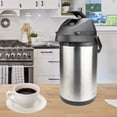 thumbnail image 2 of Dispensador de bebidas Brentwood Airpot de acero inoxidable caliente y frío de 3.5 L, 2 of 9
