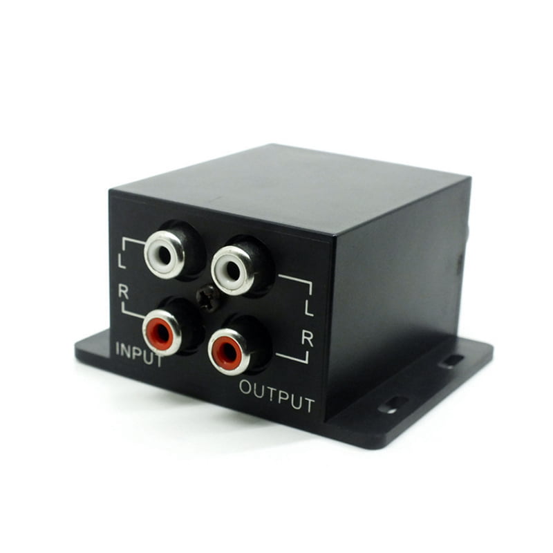 ENET Car 4 RCAs Amplifier Audio Bass RCA Amplifier Gain Level Volume Controller