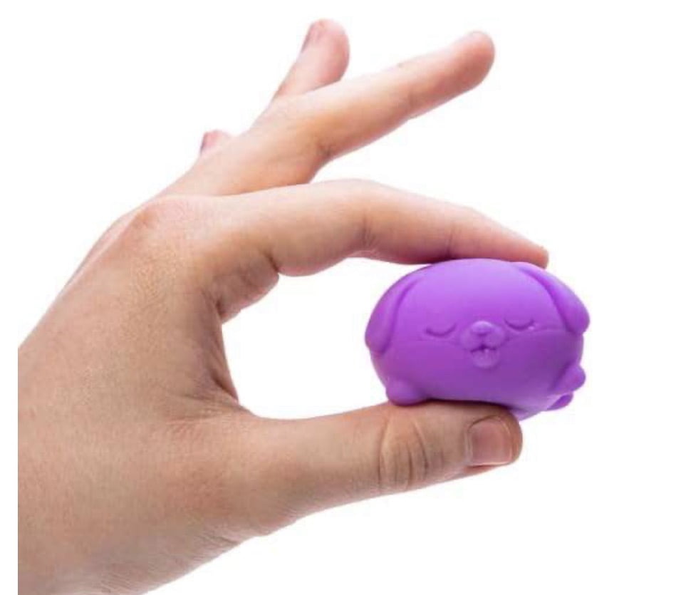 NEEDOH Teenie Funky PUP DOG SQUSHI , STRESS RELIEVER, FIDGET , SENSORY BALL , COLORS MAY VARY, 3 PUP PER PACK