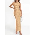 thumbnail image 3 of PRETTYGARDEN Womens Floral One Shoulder Maxi Dress Summer Spring Bodycon Ruched Side Slit Elegant Cocktail Party Dresses, 3 of 10