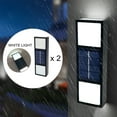 thumbnail image 2 of Fiudx Lámpara de Pared Vertical, Iluminación Exterior Impermeable, Aplique Moderno Negro, 6 Luces Led, Hasta 12 Horas de Iluminación, Fácil de Instalar, para Patio, Porche, Jardín, Paquete de 2, 15 X, 2 of 7