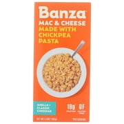 Banza Shells & Classic Cheddar, Mac and Cheese - High Protein, Gluten Free, Lower Carb 5.5oz