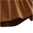 thumbnail image 4 of LYMAYTER Girls Long Sleeve Dress Kids Round Neck Bow Decor Dress Everyday Activities Knee Length Style 2-7Y, 4 of 6
