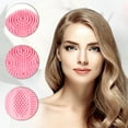 thumbnail image 3 of Unique Bargains Silicone Facial Cleansing Brush Multifunction Handheld Face Scrubber for Face Skincare Pink 6.30"x1.57", 3 of 7