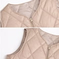 thumbnail image 5 of Ashirexll Womens Vests Outerwear, Womens Winter Coats, Thin Solid Color Sleeveless V Neck Zipper Pocket Bottoming Layer With Waistcoat, 5 of 7