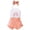 RD1, variant on Baby Girl Rainbow Print Romper Sets Plain Color Tank Top & Bow Headband & Ruffle Polka Dot Shorts 3Pcs Outfits