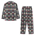 thumbnail image 4 of Renewold 2 PCS Stretchy Button Down Pajamas Set for Women Novelty Goblet Graphic Athletic Clothing Snug-Fit Home Daily Jogger Walking Loungewear Nightwear Size XS, 4 of 6