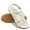 White, variant on Ecetana Women's Flat Sandals Summer Casual Beach Sandal Ankle Elastic Jeweled Bohemian Shoes