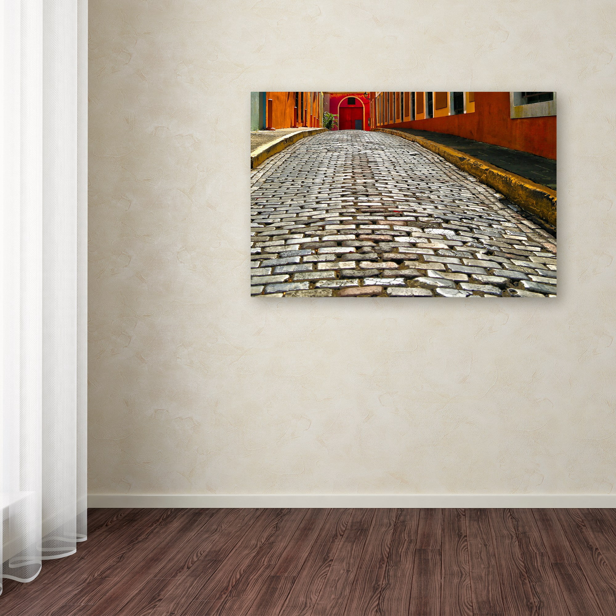 Trademark Fine Art Landscape Canvas Art ' Old San Juan 14 ' by CATeyes