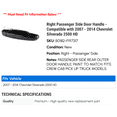 thumbnail image 2 of Right Passenger Side Door Handle - Compatible with 2007 - 2014 Chevy Silverado 2500 HD 2008 2009 2010 2011 2012 2013, 2 of 2