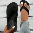 thumbnail image 5 of Zapatillas de mujer, zapatillas para mujer, zapatos casuales planos a la moda, chanclas, sandalias, zapatos para mujer Eva negro 37,Black, 5 of 5