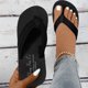 thumbnail image 5 of Zapatillas de mujer, zapatillas para mujer, zapatos casuales planos a la moda, chanclas, sandalias, zapatos para mujer Eva negro 37,Black, 5 of 5