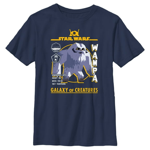 Boy's Star Wars: Galaxy of Creatures The Wampa Graphic Tee Navy Blue Large