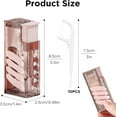 thumbnail image 6 of Portable Dental Floss Case Automatic Dental Floss Pick Organizer Case Travel Flosser Dispenser Storage Case Refillable Holder Boxes with 10   50 Pcs Floss Picks, 6 of 6