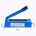 thumbnail image 5 of Electric Poly Bag Sealer, Portable And Durable Steel Alloy Sealing Machine With Bottom Ventilation For Heat Release, Safe And Easy To Use Impulse Sealer Ideal For Various Industries (200mm), 5 of 5