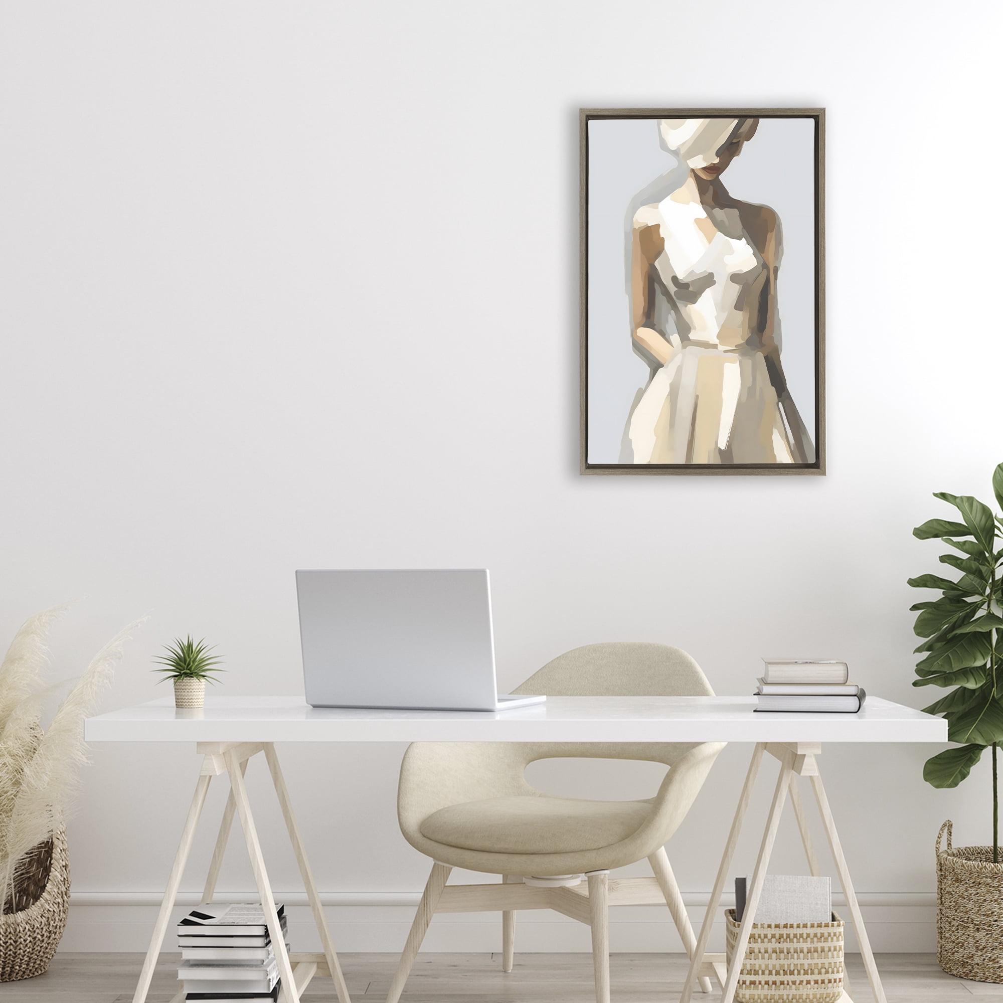 Stupell Industries Sophistication of the Muse Brown Framed Floater Canvas Wall Art, design by Creative Studio
