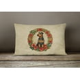thumbnail image 4 of Airedale Terrier Christmas Flowers Throw Pillow 12 in x 16 in, 4 of 4