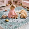 thumbnail image 6 of ARJINCUTE Non Slips Bohemia Vintage Area Rugs, 5' x 8', Soft Touch Low Pile, Machine Washable, Foldable, 6 of 6
