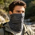 thumbnail image 3 of VV AVEORS Gaiter Face Cover Scarf For Men And Women Sun Protection Soft Breathable Windproof Hiking Cycling Running Light Gray, 3 of 3