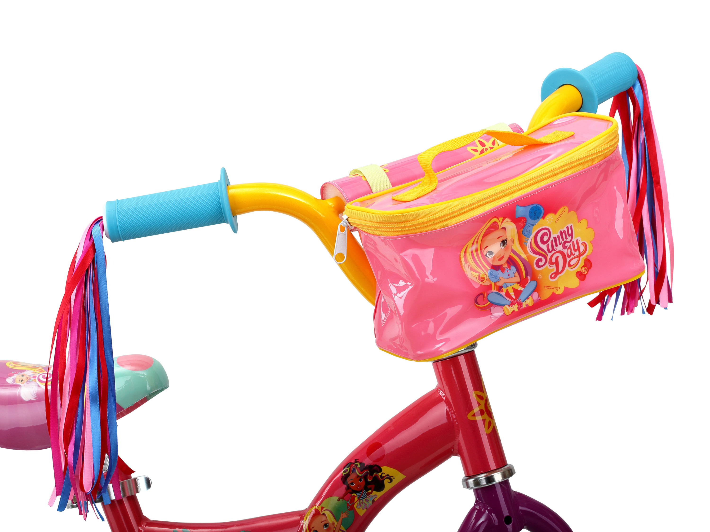 Nickelodeon Sunny Day kids bike, 12-inch wheels, training wheels, Girls, Boys, Pink - image 3 of 5