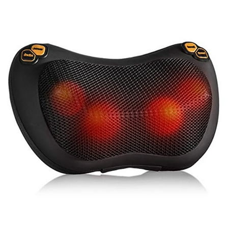 NK Shiatsu Pillow Massager with Heat �C Electric Pillow Back & Neck Massager for Stress Relief Lower Back and Shoulder