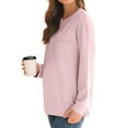 thumbnail image 3 of Shine Up Sweatshirts for Women Long Sleeve Shirts Fall Crewneck Loose Fit Lightweight Tops, 3 of 6