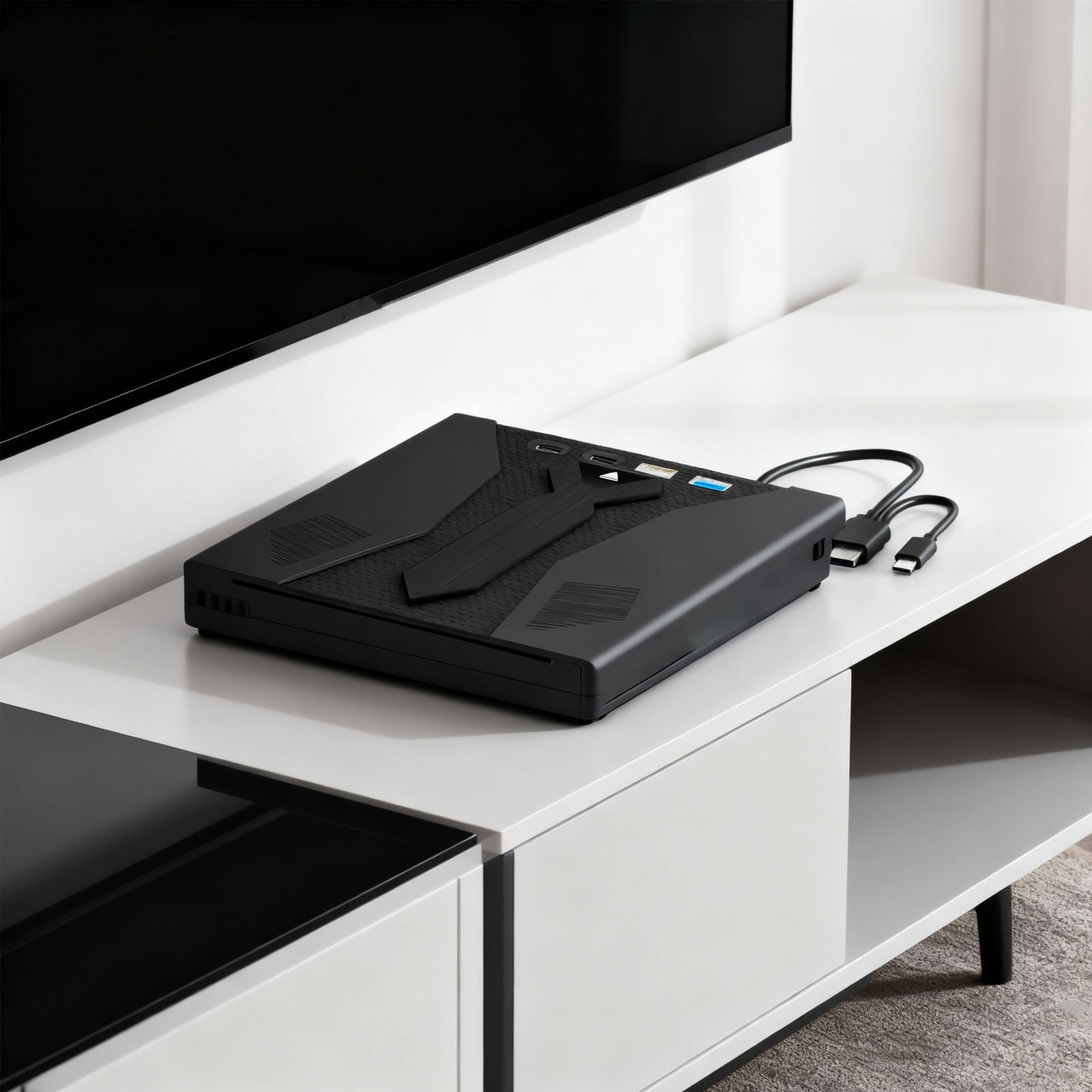 Compactly Slot Loading External Disc Drive External Opticals Drive Effortless Installation Lightweight Disc Burners