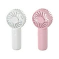 thumbnail image 3 of Mini Handheld Fan, Personal Fan, Portable Fan, Plastic Material, 3 Speed Settings, Silent Operation, for Age 312, Desk, and Outdoor Use, White, by FAJHHA, 3 of 8
