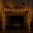 thumbnail image 3 of 71 Inch LED Glowing Black Ivy Garland, Artificial Hanging Black Fern Greenery Vines with Lights, Fake Leaves Swag for Halloween Thanksgiving Indoor Outdoor Garden Wall Party Decor, 3 of 9