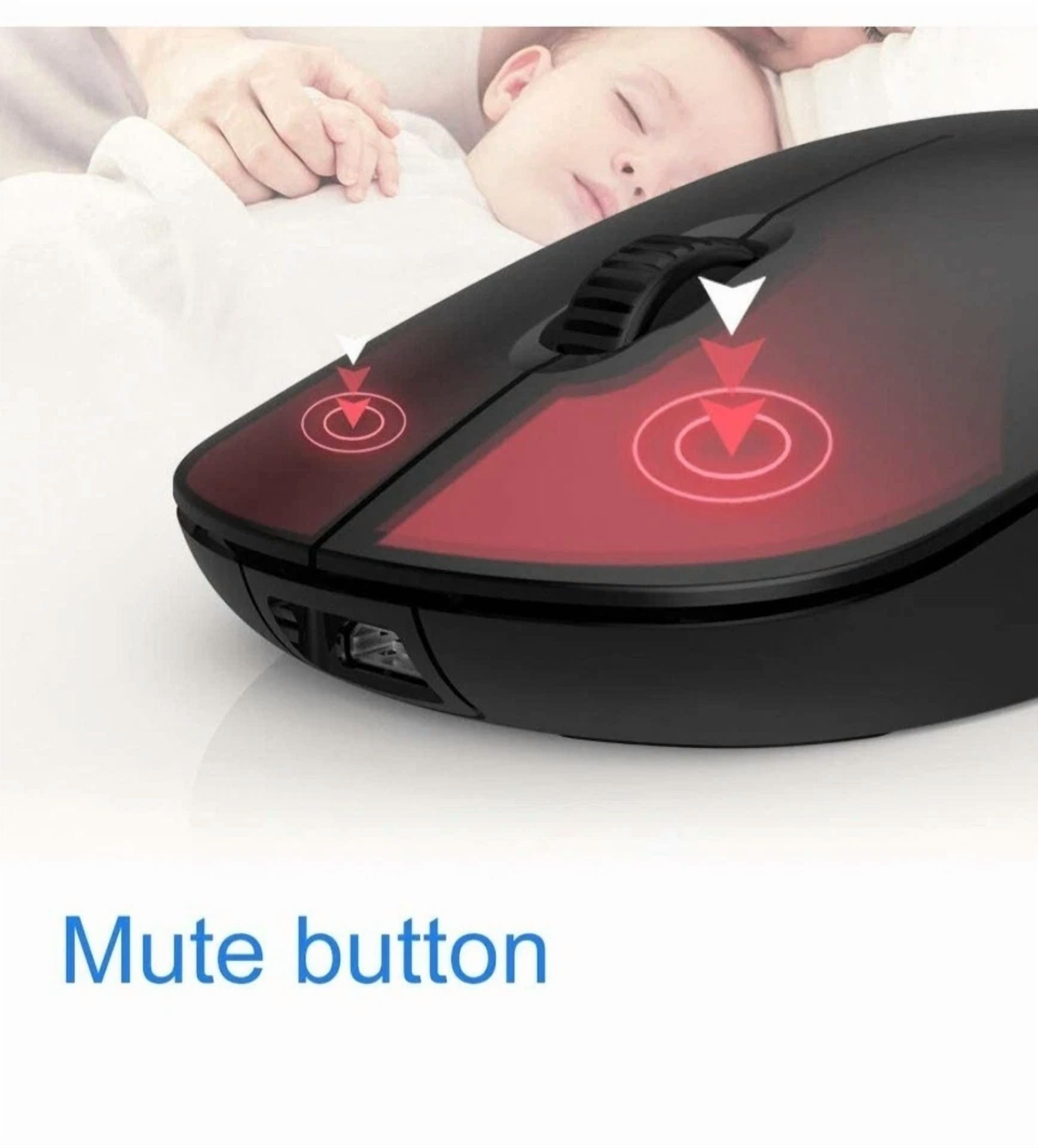 CIRCLE- M108 Mute Wireless Abs 2.4Ghz Rechargeable Pc Mouse Gaming Mouse Computer Easy