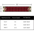 thumbnail image 5 of Newhomestyle Christmas Table Runner Snowman Red Table Runner for Home Party Decor 13x72inch, 5 of 7