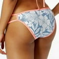 thumbnail image 2 of Hula Honey BLUE/WHITE Aloha Bloom Low-Rise Bikini Swim Bottom, US X-Small, 2 of 4